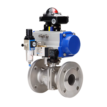 太阳集团tyc4633-气动法兰球阀 流体控制