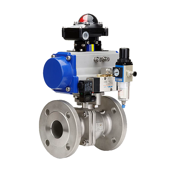 太阳集团tyc4633-气动法兰球阀 流体控制